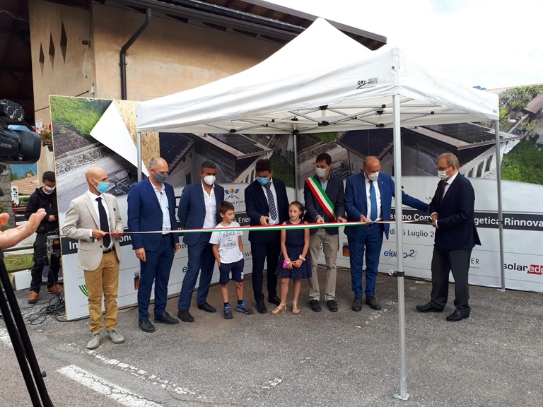 CEDIS, partner di RSE, inaugura la prima comunità energetica del Trentino.